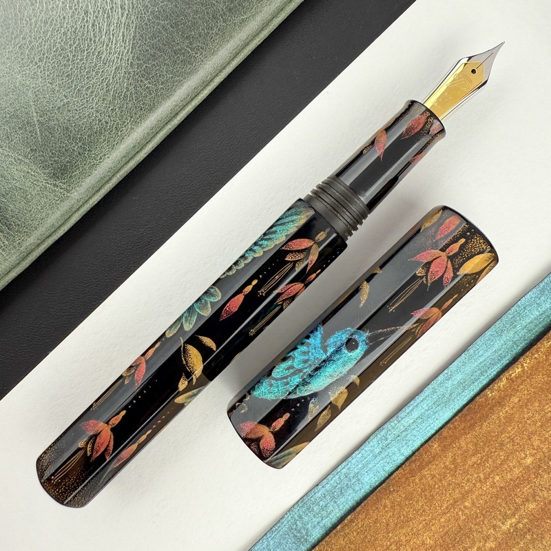 TACCIA Palisades Octagonal Fountain Pen – Chinkin Hummingbird (Limited Edition)