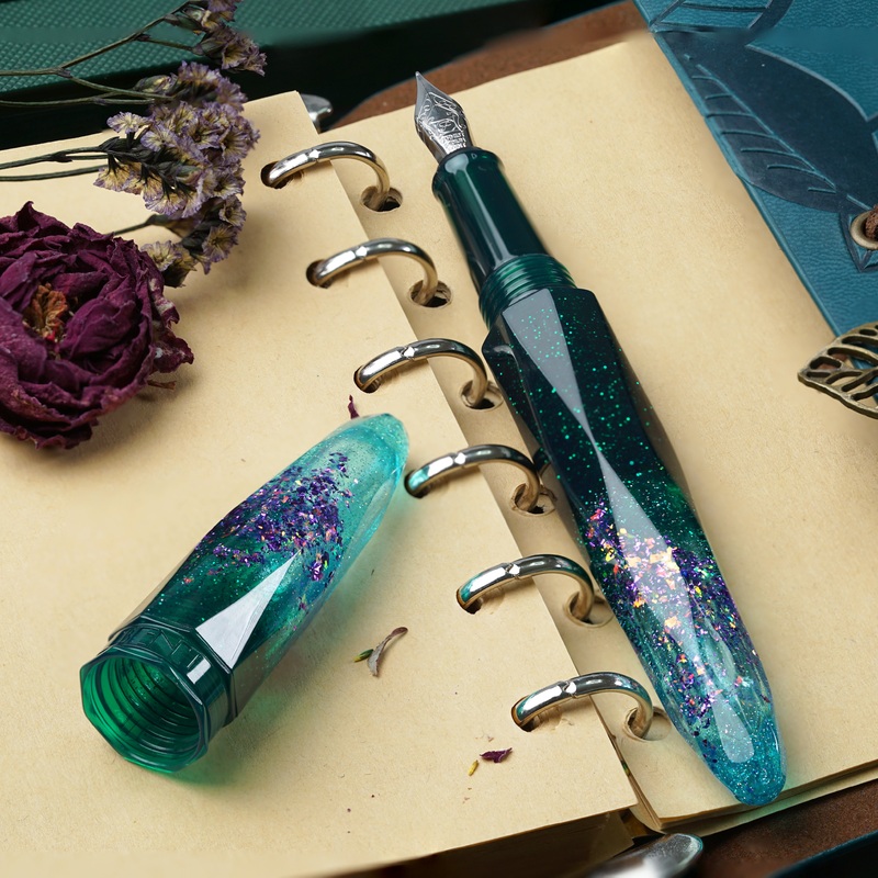 Benu Briolette Fountain Pen – Starlit Oasis