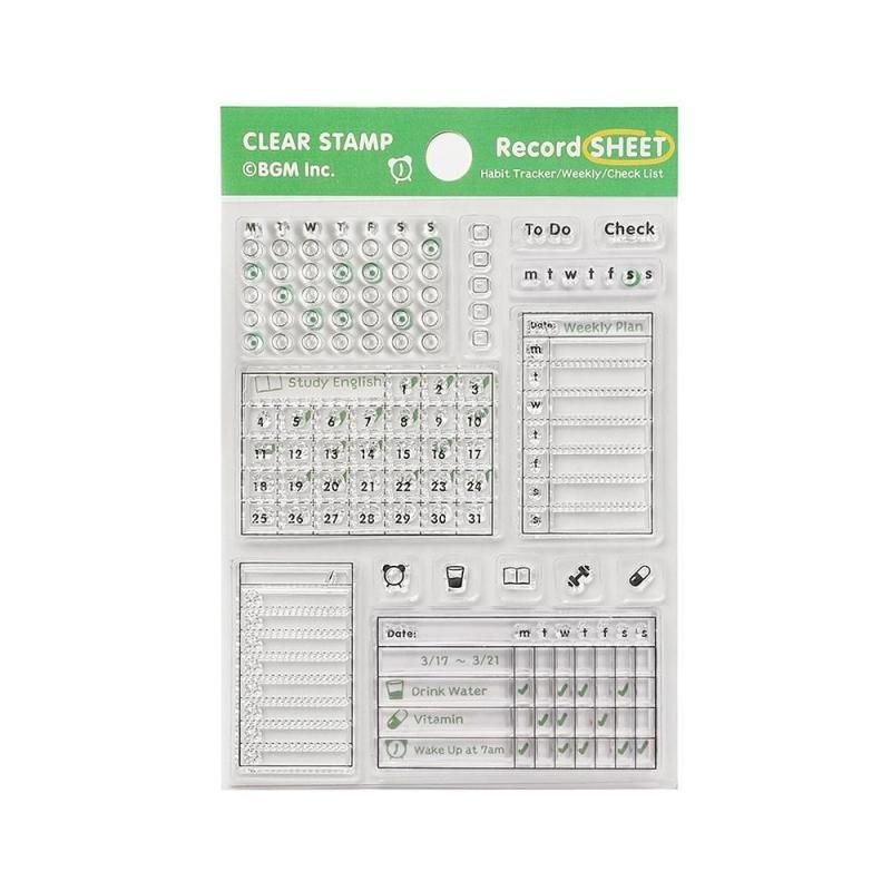 BGM Clear Stamp – Record Sheet