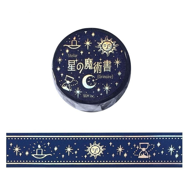 BGM Washi Tape – Star Magic Book – Blue