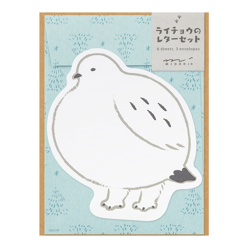 Midori Letter Set – Die-Cut Grouse