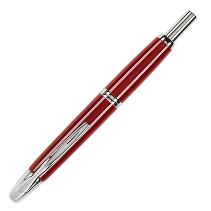 Pilot Vanishing Point Fountain Pen – Red with Rhodium Trim