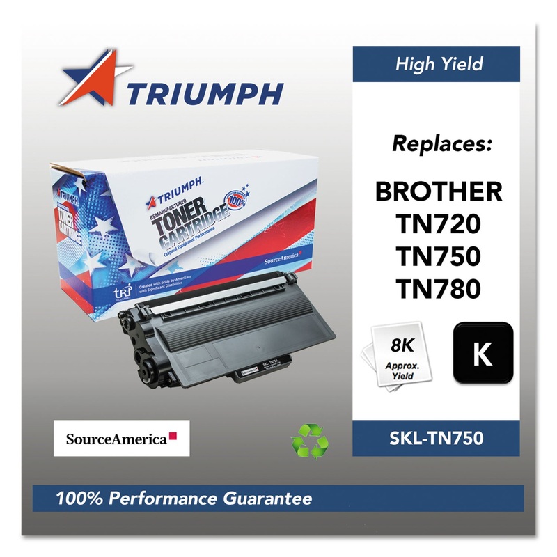 751000NSH1379 REMANUFACTURED TN750 HIGH-YIELD TONER, 8000 PAGE-YIELD, BLACK