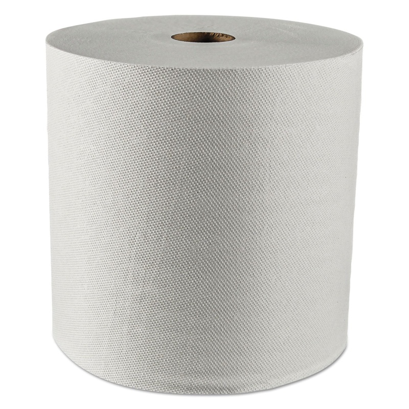 ESSENTIAL PLUS HARD ROLL TOWELS, 1.5″ CORE, 8″ X 425 FT, WHITE, 12 ROLLS/CARTON