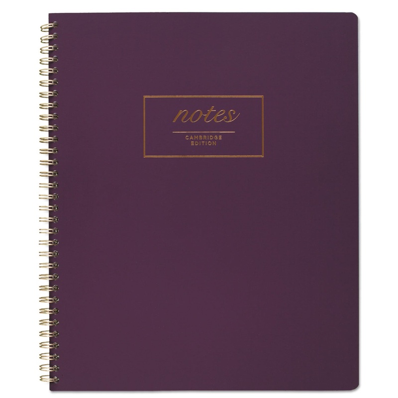 JEWEL TONE NOTEBOOK, WIDE/LEGAL RULE, PURPLE COVER, 11 X 9, 80 SHEETS