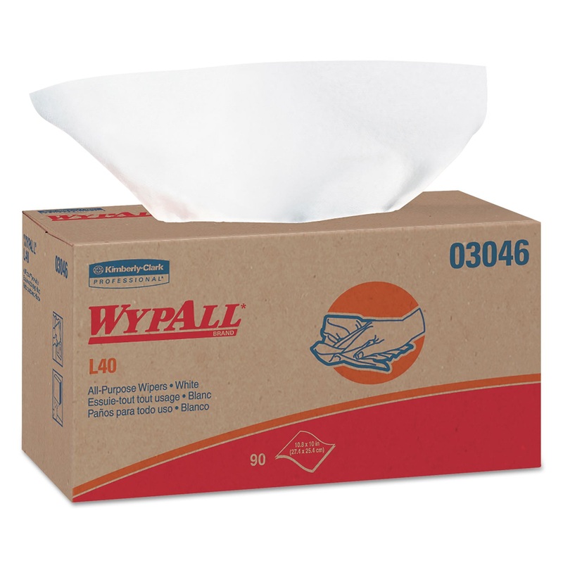L40 Towels, Pop-Up Box, White, 10 4/5 X 10, 90/box, 9 Boxes/carton