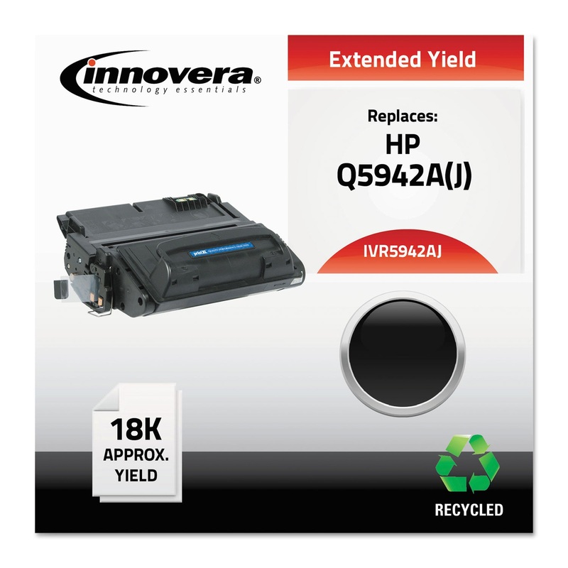 REMANUFACTURED Q5942A (42AJ) EXTENDED-YIELD TONER, 18000 PAGE-YIELD, BLACK
