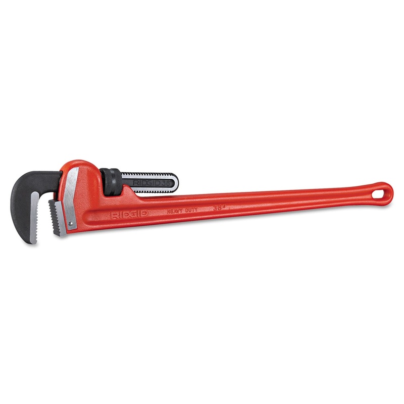 Ridgid Cast-Iron Straight Pipe Wrench, 36″ Long, 5″ Jaw Capacity