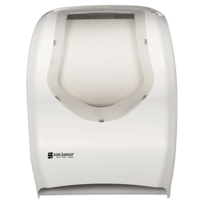 Smart System With Iq Sensor Towel Dispenser, 16 1/2 X 9 3/4 X 12, White/clear
