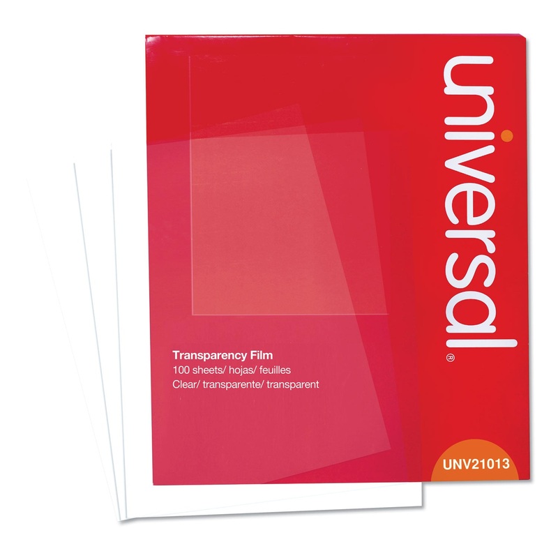 Transparent Sheets, Write-On-Only, Letter, Clear, 100/pack