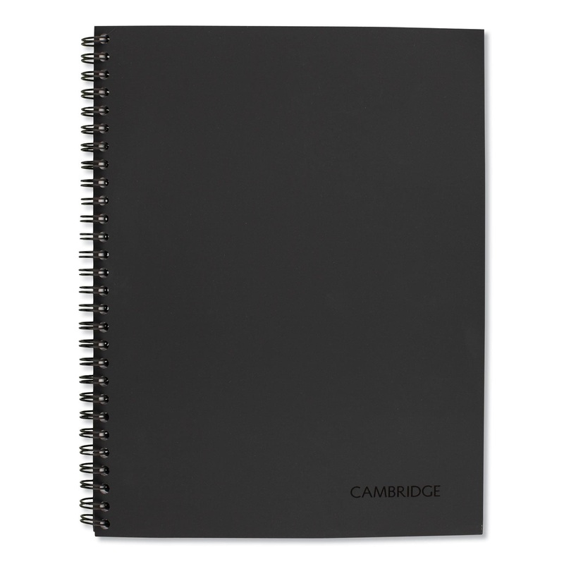 WIREBOUND ACTION PLANNER BUSINESS NOTEBOOK, DARK GRAY, 9.5 X 7.5, 80 SHEETS
