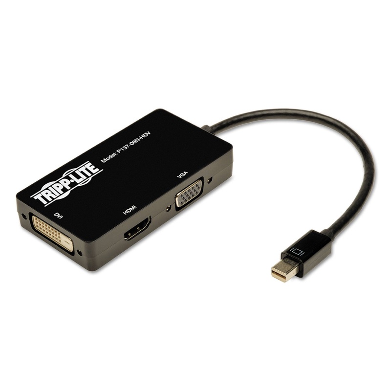 KEYSPAN MINI DISPLAYPORT TO VGA/DVI/HDMI ALL-IN-ONE ADAPTER/CONVERTER, THUNDERBOLT 1 AND 2, 6″