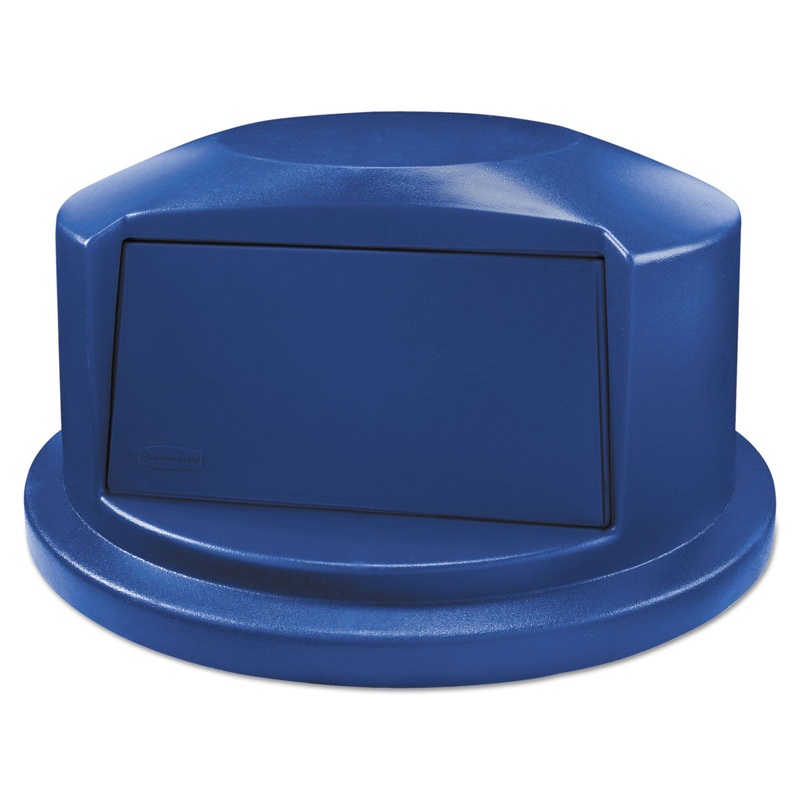 ROUND BRUTE DOME TOP LID FOR 44 GAL WASTE CONTAINERS, 24.88″ DIAMETER, BLUE