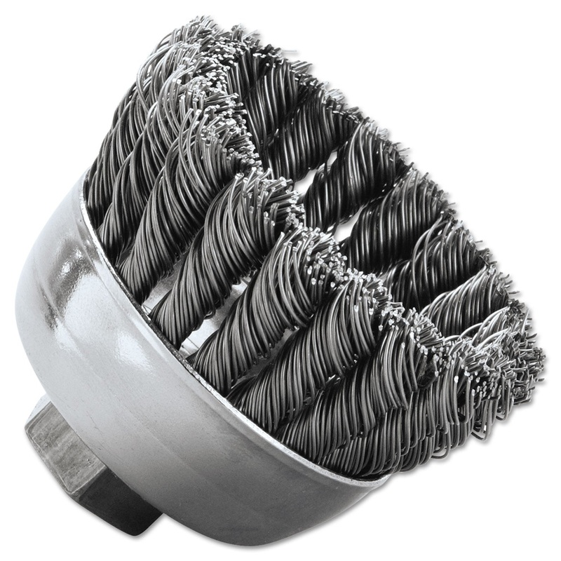 Sra-2 General-Duty Knot Wire Cup Brush, .020, 5/8-112, 3/4″ Dia