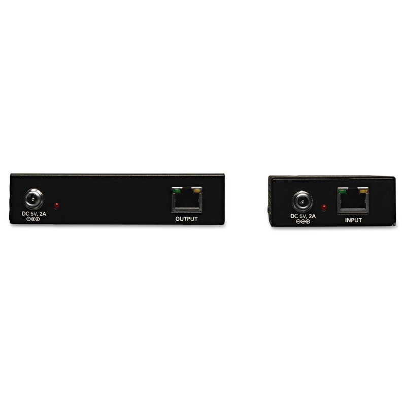 VGA W/AUDIO OVER CAT5/CAT6 EXTENDER KIT, BOX-STYLE TRANSMITTER/RECEIVER, 1000 FT