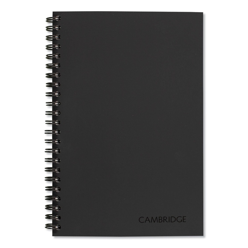 WIREBOUND GUIDED BUSINESS NOTEBOOK, QUICKNOTES, DARK GRAY COVER, 8 X 5, 80 SHEETS