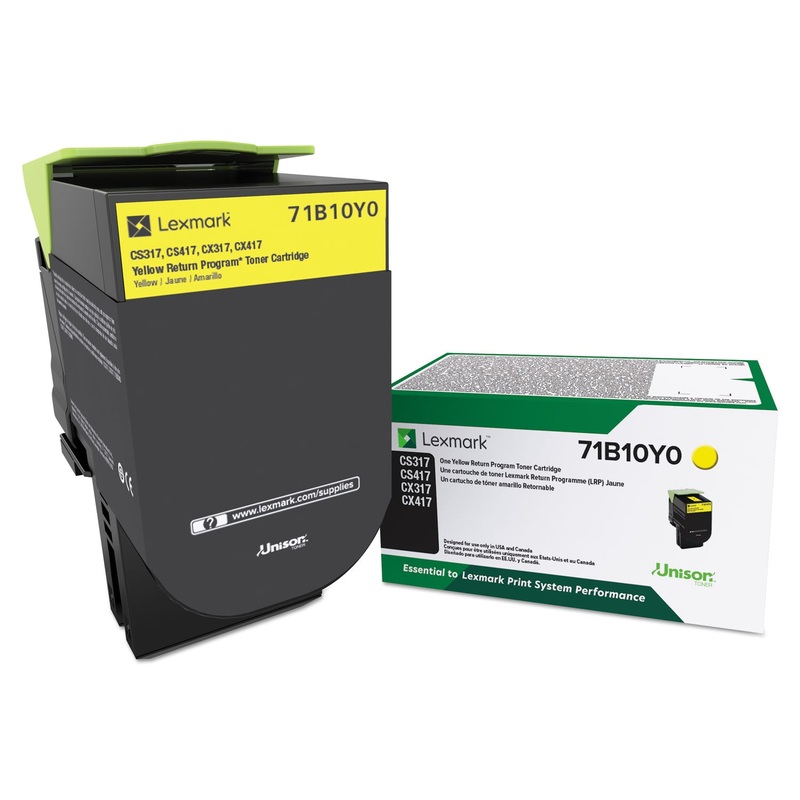 71B10Y0 UNISON TONER, 2300 PAGE-YIELD, YELLOW
