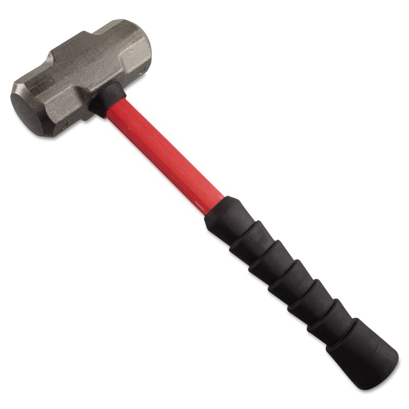Double-Faced Engineer’s Hammer, 4lb, 14″ Fiberglass Handle