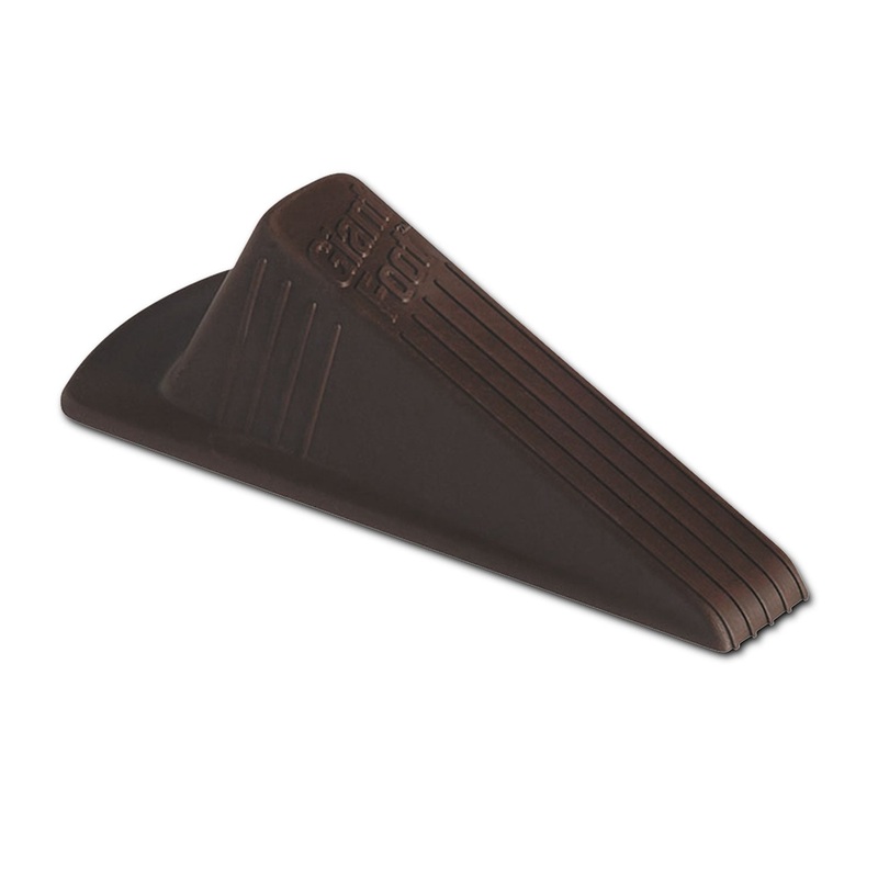 GIANT FOOT DOORSTOP, TPR, 3.5W X 6.75D X 2H, BROWN, 12/PACK
