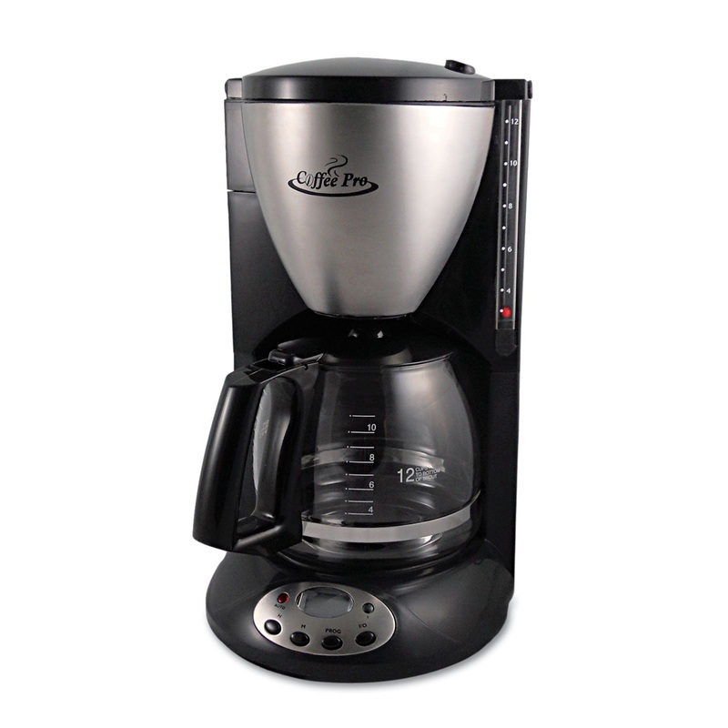 Home/office Euro Style Coffee Maker, Black/stainless Steel