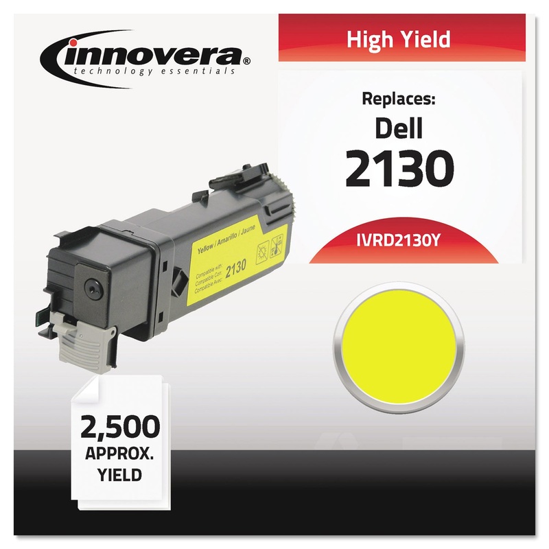 REMANUFACTURED 330-1438 (2130) HIGH-YIELD TONER, 2500 PAGE-YIELD, YELLOW