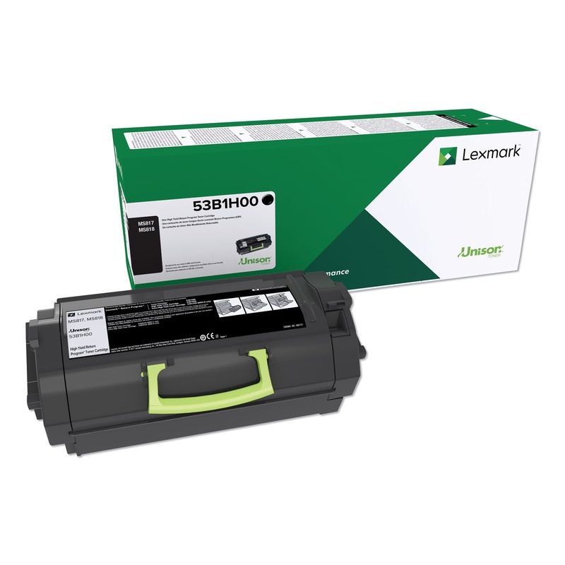 53B1000 (MS817) UNISON HIGH-YIELD TONER, 25000 PAGE-YIELD, BLACK