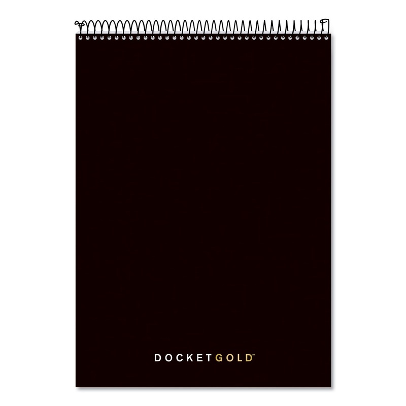 DOCKET GOLD PLANNER & PROJECT PLANNER, COLLEGE, BLACK, 8.5 X 11.75, 70 SHEETS
