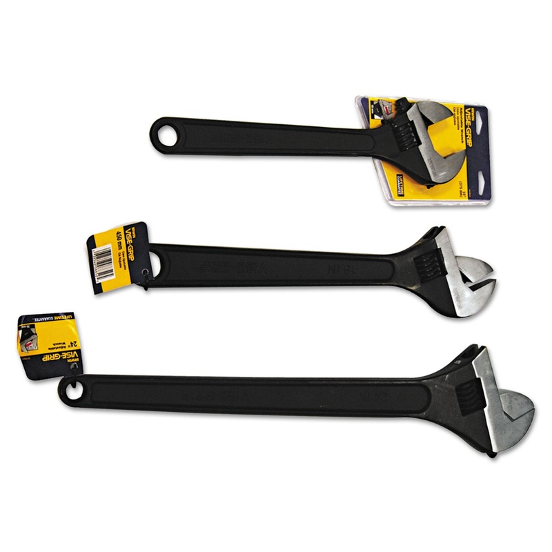 Irwin Three-Piece Vise-Grip Adjustable Wrench Set, 15″, 18″, 24″ Lengths