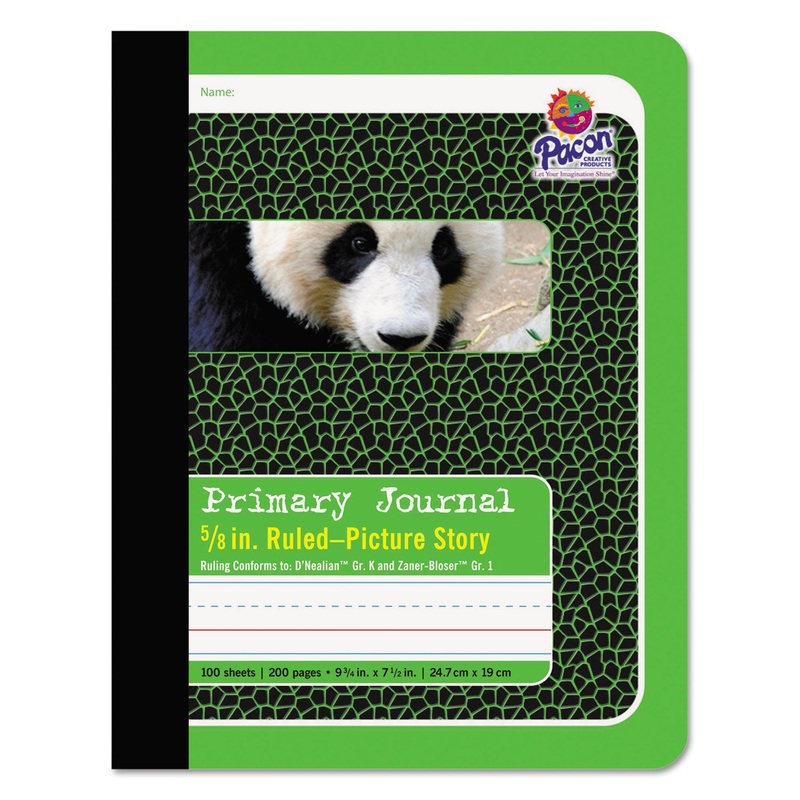 PRIMARY JOURNAL, PITMAN RULE, 9.75 X 7.5, 100 SHEETS