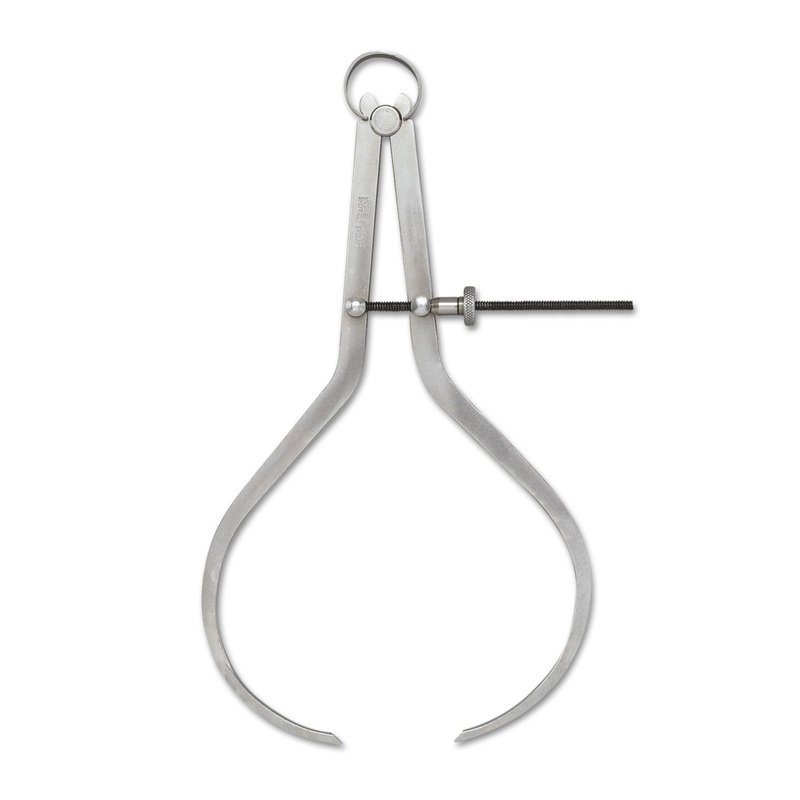 Spring-Joint Outside Calipers, Solid Nut, 10in