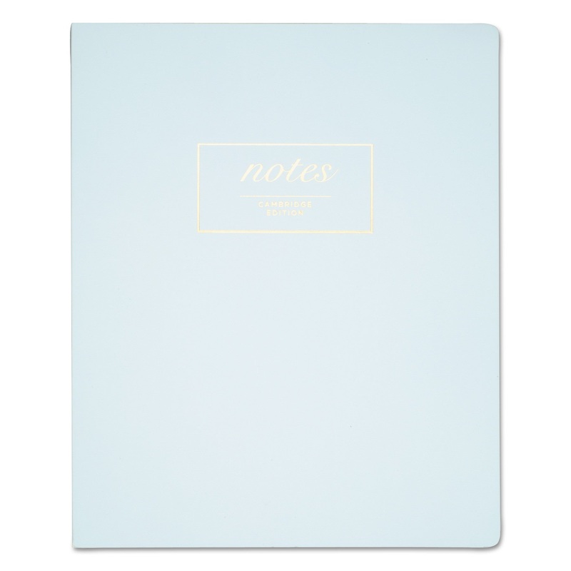 WORKSTYLE NOTEBOOK, 1 SUBJECT, WIDE/LEGAL RULE, AQUA COVER, 11 X 9, 80 SHEETS