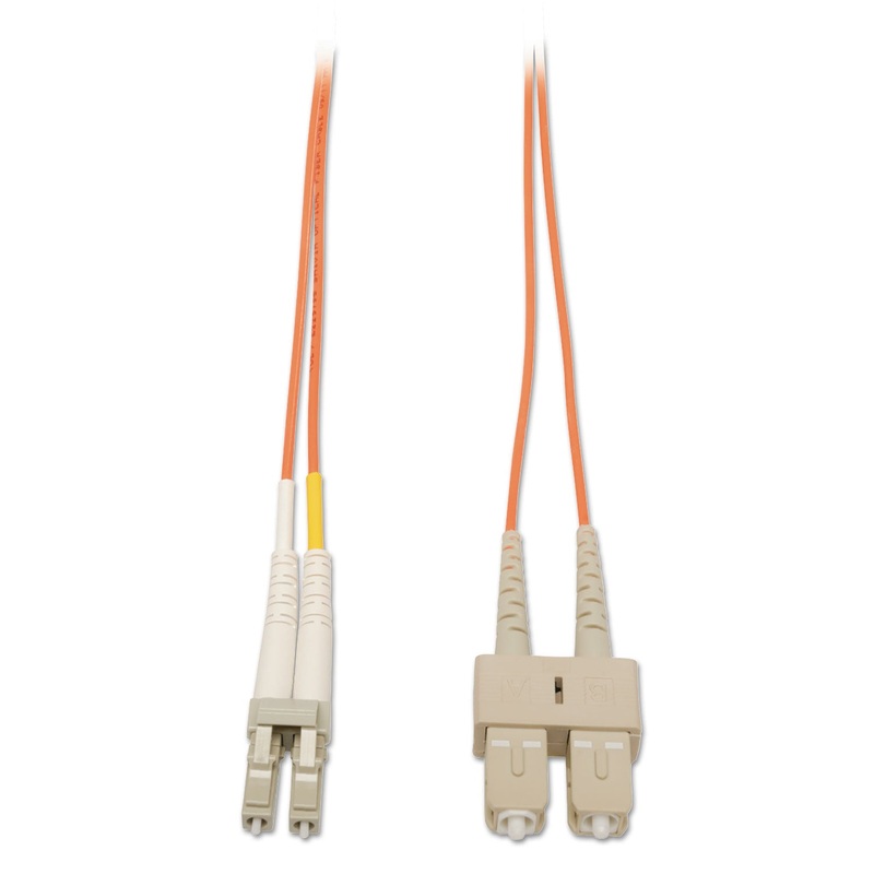 DUPLEX MULTIMODE 62.5/125 FIBER PATCH CABLE (LC/SC), 6 FT., ORANGE