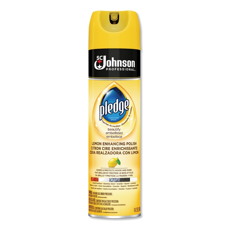 FURNITURE POLISH, LEMON, 14.2 OZ, AEROSOL, 6/CARTON