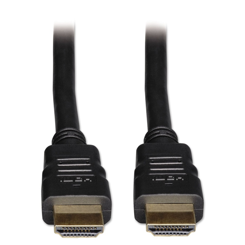 HIGH SPEED HDMI CABLE WITH ETHERNET, ULTRA HD 4K X 2K, (M/M), 6 FT., BLACK