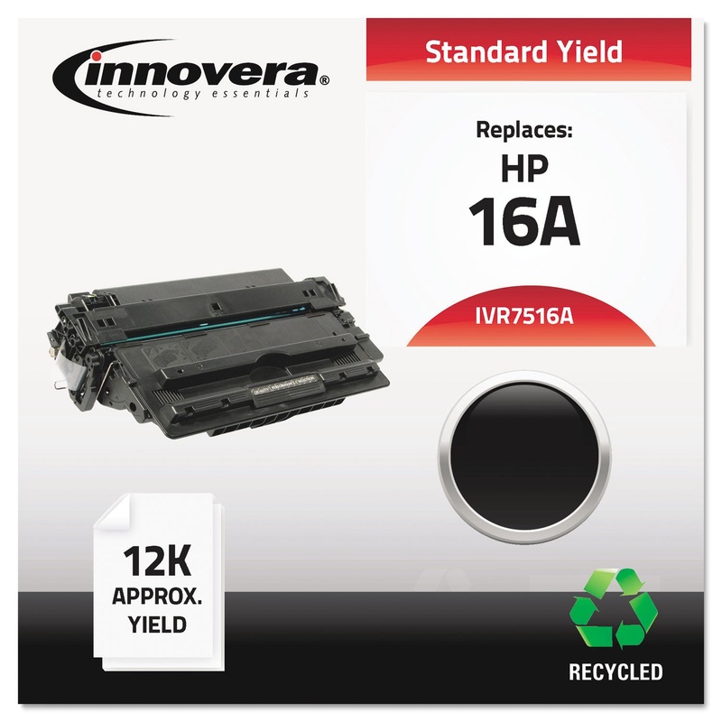 REMANUFACTURED Q7516A (16A) TONER, 12000 PAGE-YIELD, BLACK