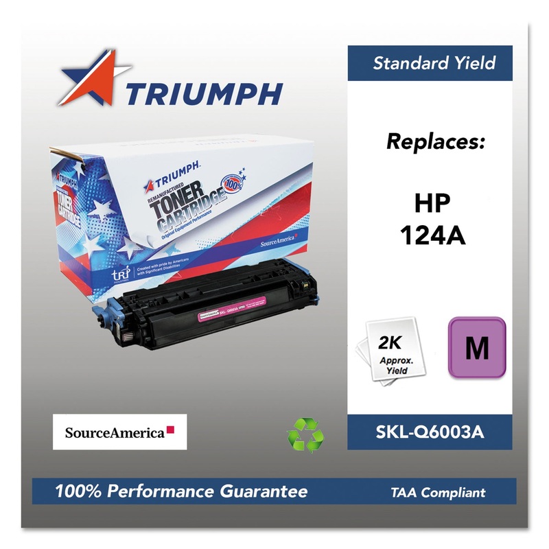 751000NSH0294 REMANUFACTURED Q6003A (124A) TONER, 2000 PAGE-YIELD, MAGENTA
