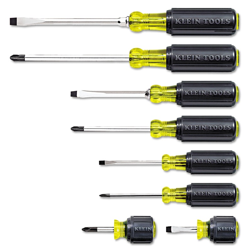 8-Piece Cushion-Grip Screwdriver Set, Cabinet/keystone/phillips