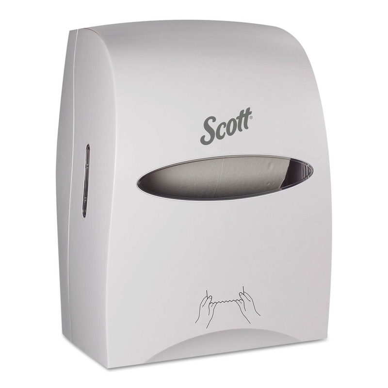 ESSENTIAL MANUAL HARD ROLL TOWEL DISPENSER, 13.06 X 11 X 16.94, WHITE