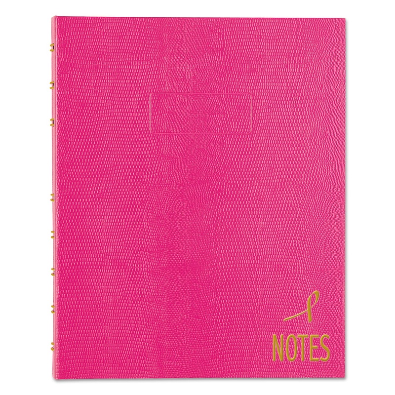 NOTEPRO NOTEBOOK, 1 SUBJECT, NARROW RULE, BRIGHT PINK COVER, 9.25 X 7.25, 75 SHEETS