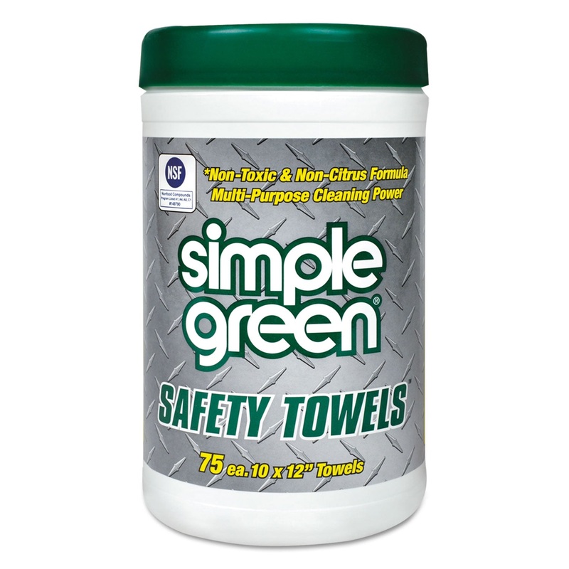 Safety Towels, 10 X 11 3/4, 75/canister