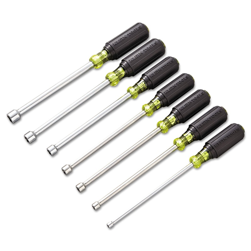 7-Piece Cushion-Grip Nut Driver Set, 6-Point Sae, 3/16″ To 1/2″