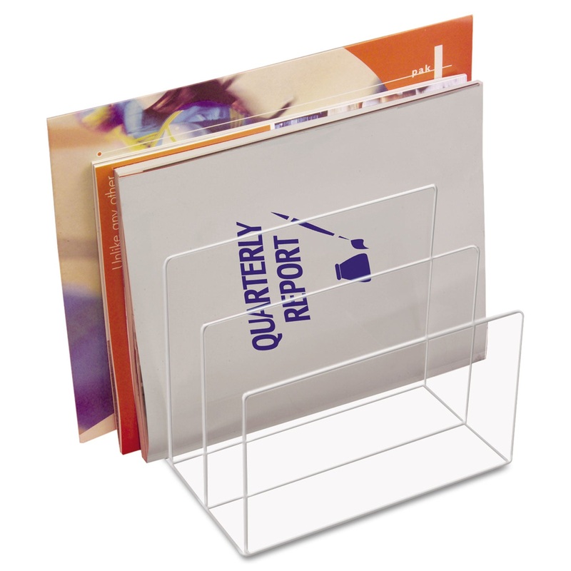 CLEAR ACRYLIC DESK FILE, 3 SECTIONS, LETTER TO LEGAL SIZE FILES, 8″ X 6.5″ X 7.5″, CLEAR