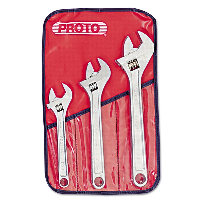 Proto Three-Piece Adjustable Wrench Set