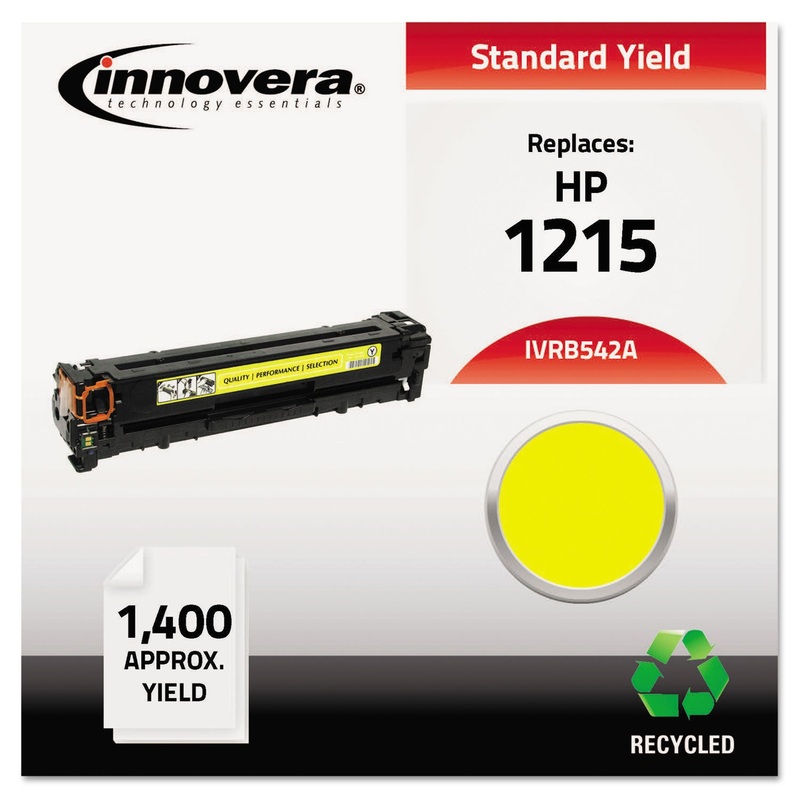 REMANUFACTURED CB542A (125A) TONER, 1400 PAGE-YIELD, YELLOW