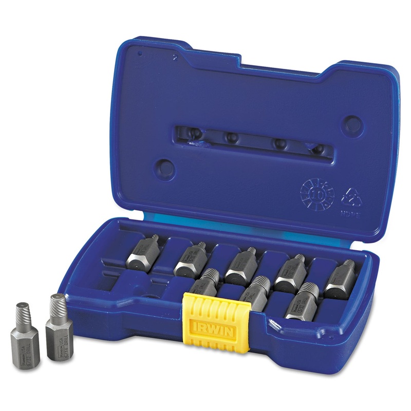 10-Piece Screw Extractor Set, 1/8″ To 13/32″