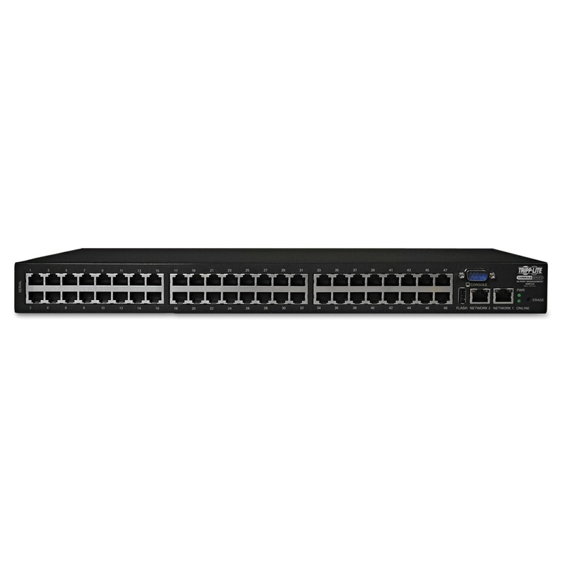 CONSOLE SERVER WITH USB WITH BUILT-IN MODEM, 1U RACK, 48 PORTS, TAA COMPLIANT