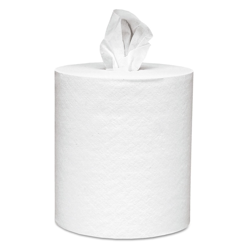 ESSENTIAL CENTER-PULL TOWELS, ABSORBENCY POCKETS, 1 PLY, 8X15, 500/ROLL, 4 RL/CT
