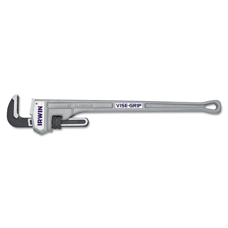 Irwin Cast Aluminum Pipe Wrench, 36″ Long, 5″ Capacity