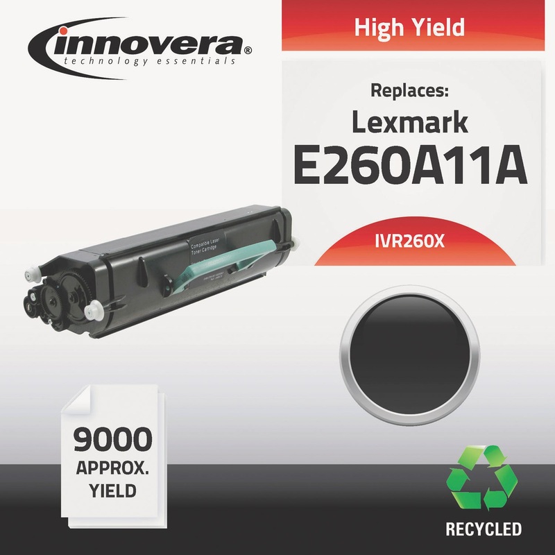 REMANUFACTURED E260A11A (E260) HIGH-YIELD TONER, 9000 PAGE-YIELD, BLACK