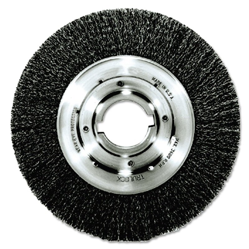 Trulock Tln-8 Narrow-Face Crimped Wire Wheel, 8″ Dia, .014 Wire, Arbor Dia: 2″